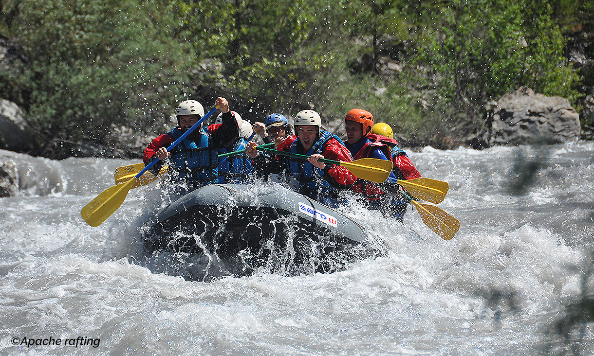 Rafting, kayak air